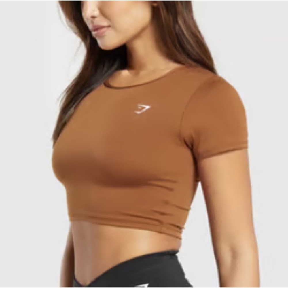 Gymshark Women's Tan Crop Top